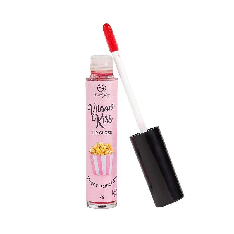 SECRET PLAY - LIP GLOSS VIBRANT KISS FLAVOR SWEET POPCORN 7G