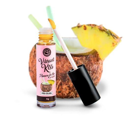 SECRET PLAY - LIP GLOSS VIBRANT KISS PIÑA COLADA FLAVOR