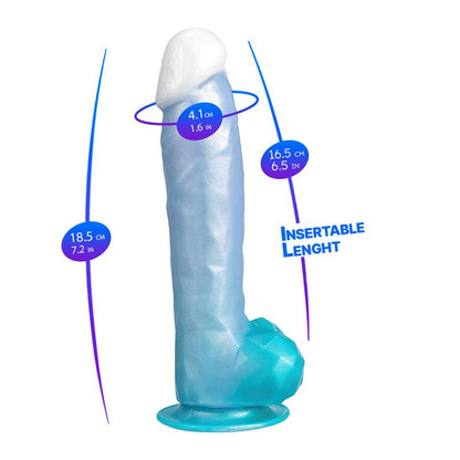 SILEXD - LIQUID SILICONE ANGEL BLUE DILDO 8