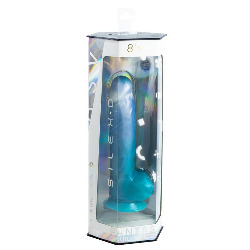 SILEXD - LIQUID SILICONE ANGEL BLUE DILDO 8