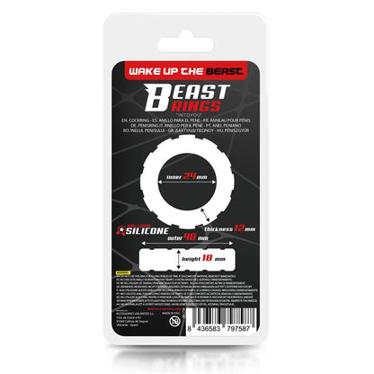 BEAST RINGS - ANILLO PARA PENE DE SILICONA LÍQUIDA 2.4 CM