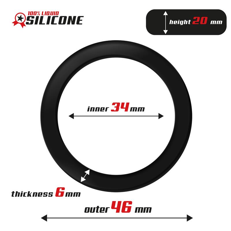 BEAST RINGS - LIQUID SILICONE COCK RING 3.4 CM