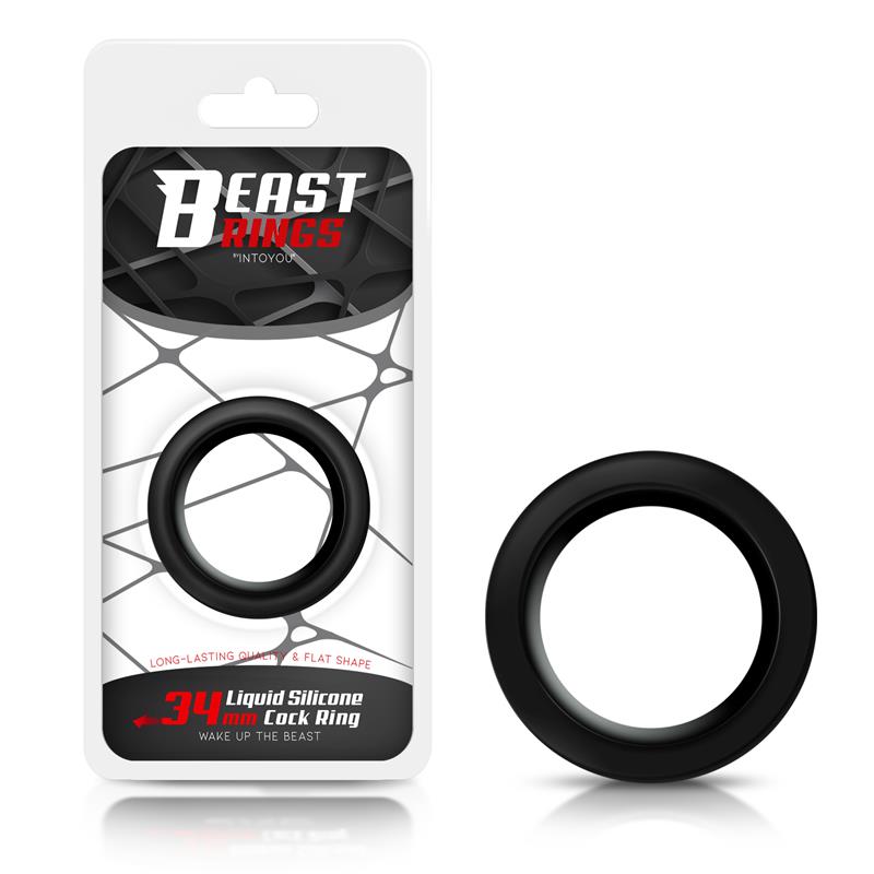 ANNEAUX BEAST - ANNEAU PÉNIEN EN SILICONE LIQUIDE 3,4 CM