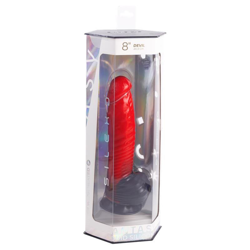 SILEXD - LIQUID SILICONE DEVIL RED DILDO 8