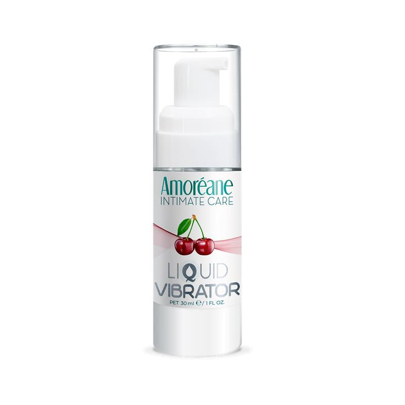 AMOREANE - LIQUID VIBRATOR CHERRY FLAVOR 30 ML