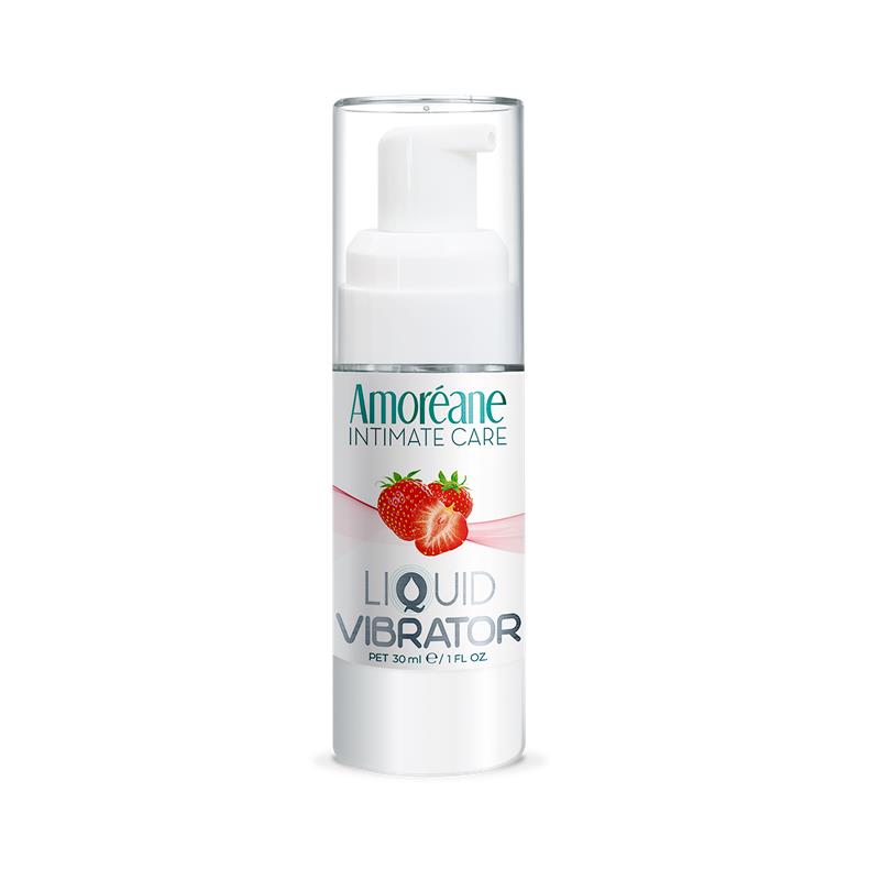 AMOREANE - LIQUID VIBRATOR STRAWBERRY FLAVOR 30 ML
