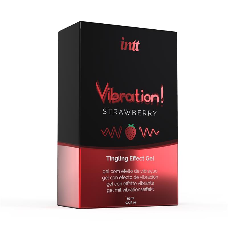 INTT - LIQUID VIBRATOR WARM EFFECT AROMA STRAWBERRY 15 ML
