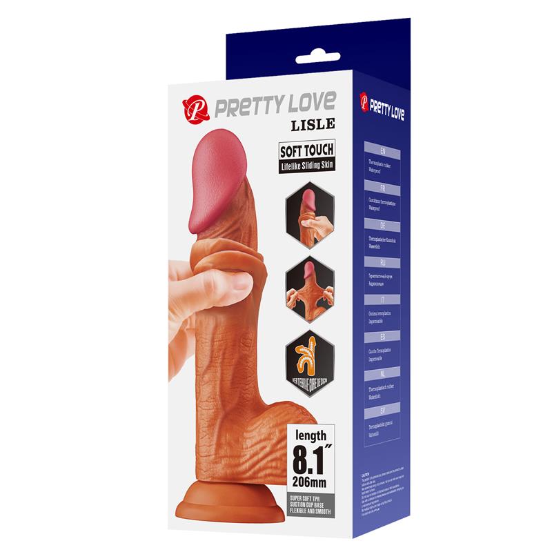 BAILE - LISLE SLIDING SKIN REALISTIC DILDO 20.6 CM