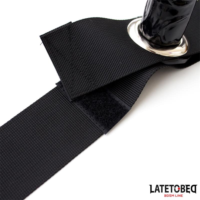 LATETOBED BDSM LINE - LITTLE PENIS ADJUSTABLE LEG BLACK
