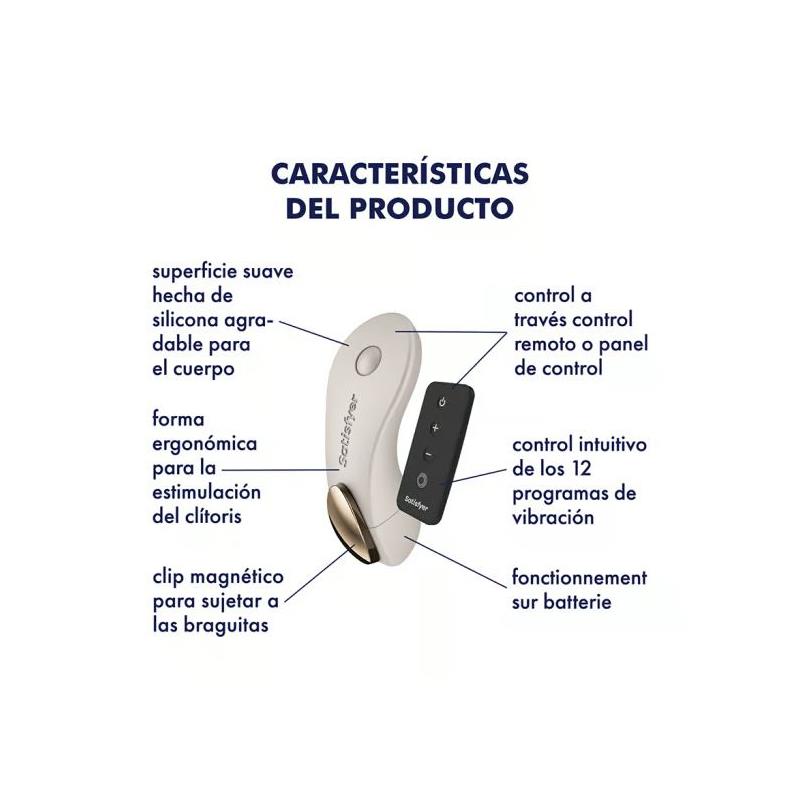 SATISFYER - LITTLE SECRET PANTY STIMULATOR BATTERY SERIES WARM GREY