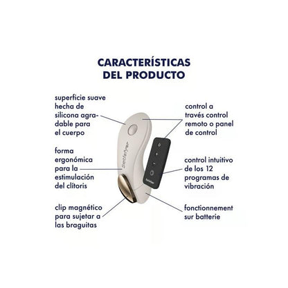 SATISFYER - LITTLE SECRET PANTY STIMULATOR BATTERY SERIES WARM GREY