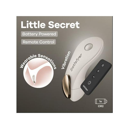 SATISFYER - LITTLE SECRET PANTY STIMULATOR BATTERY SERIES WARM GREY