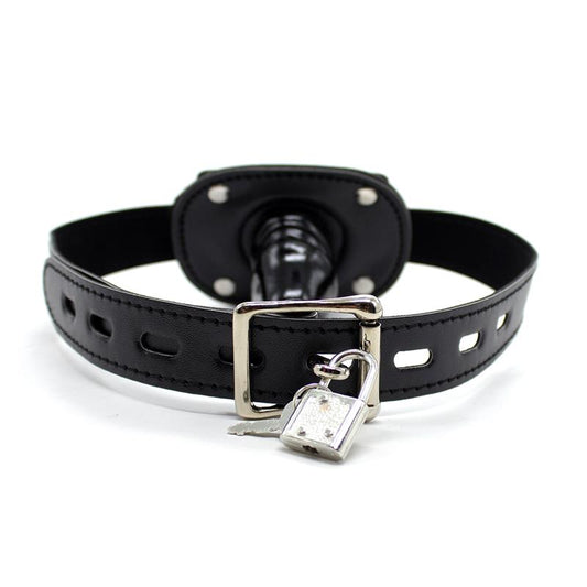 LATETOBED BDSM LINE - LOCKING SHORT 5 CM PENIS GAG BALL BLACK