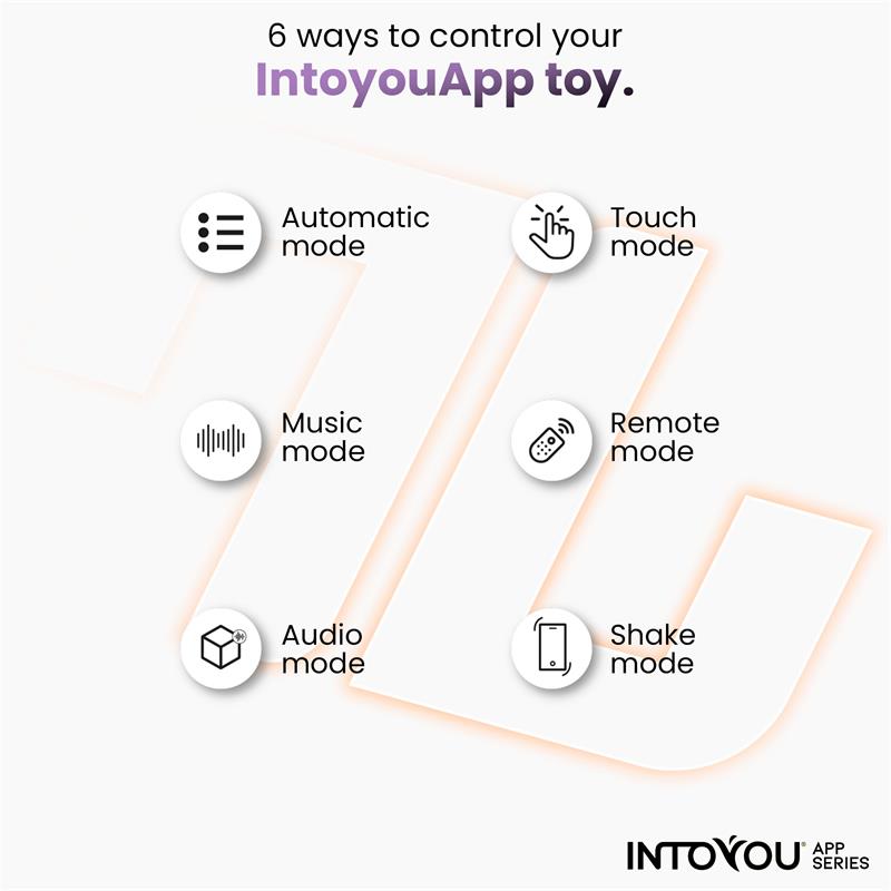 INTOYOU APP SERIES - LOGAN VIBRATING EGG WITH APP UNIBODY SILICONE ORANGE