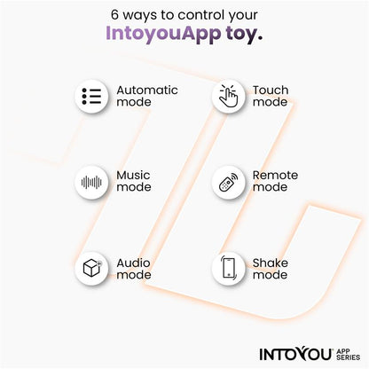 INTOYOU APP SERIES - LOGAN VIBRATING EGG WITH APP UNIBODY SILICONE ORANGE