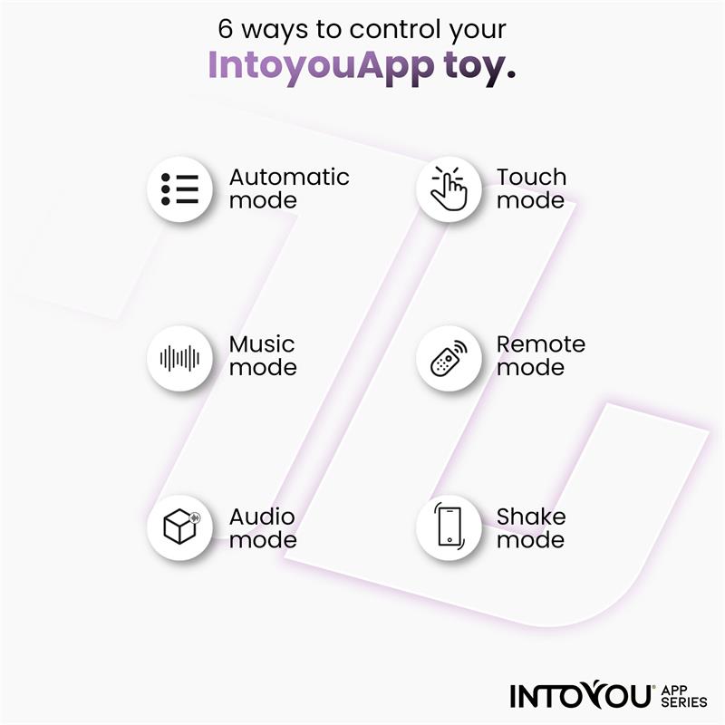 INTOYOU APP SERIES - LOGAN VIBRATING EGG WITH APP UNIBODY SILICONE PURPLE
