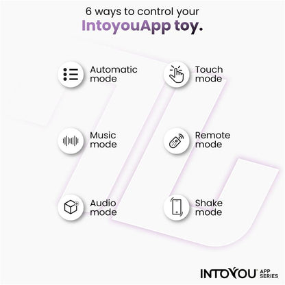 INTOYOU APP SERIES - LOGAN VIBRATING EGG WITH APP UNIBODY SILICONE PURPLE