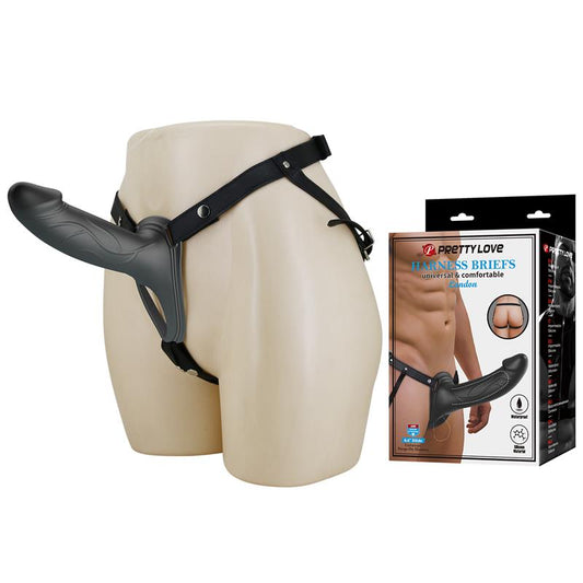 PRETTYLOVE - LONDON UNIVERSAL STRAP-ON HARNESS WITH HOLLOW DILDO 6.6