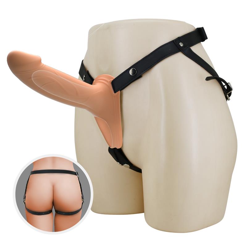 PRETTYLOVE - LONDON UNIVERSAL STRAPON HARNESS WITH HOLLOW DILDO 6.6