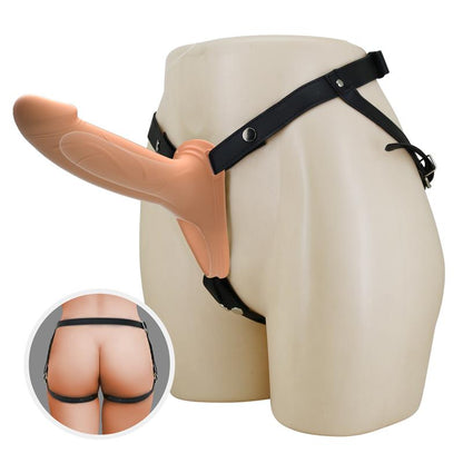 PRETTYLOVE - LONDON UNIVERSAL STRAPON HARNESS WITH HOLLOW DILDO 6.6