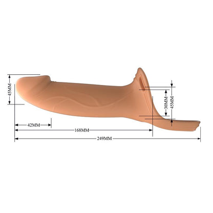 PRETTYLOVE - LONDON UNIVERSAL STRAPON HARNESS WITH HOLLOW DILDO 6.6