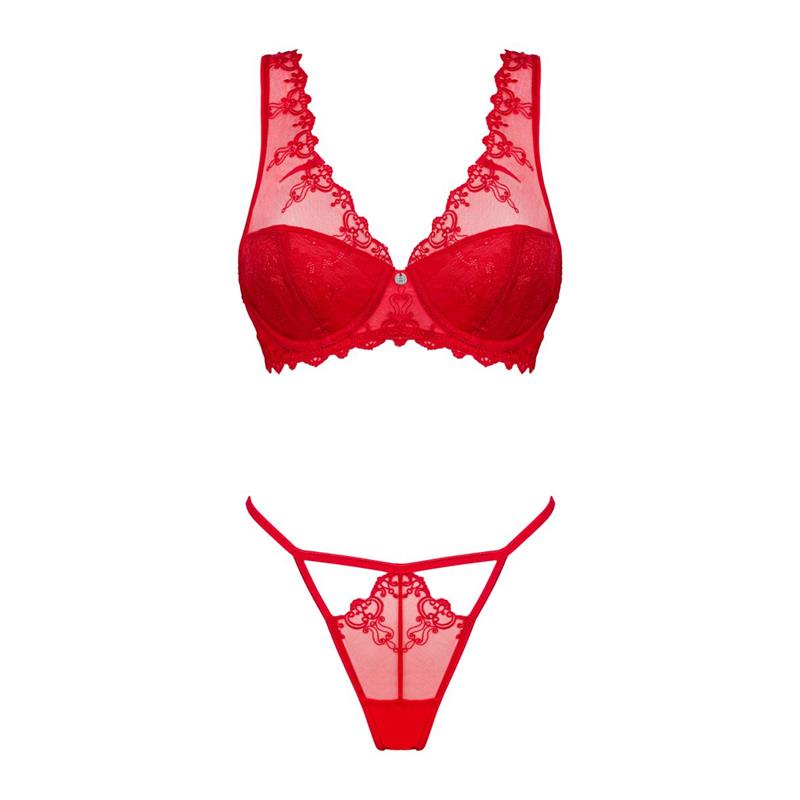 OBSESSIVE - LONESIA LACE BRA SET WITH THONG