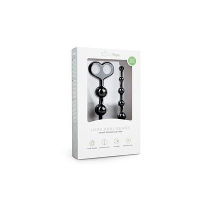 EASYTOYS - LONG ANAL BEADS BLACK