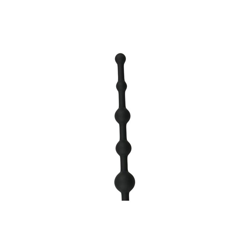 EASYTOYS - LONG ANAL BEADS BLACK