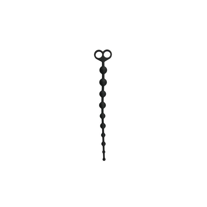 EASYTOYS - LONG ANAL BEADS BLACK
