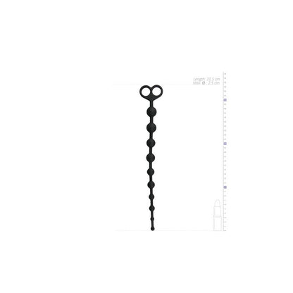 EASYTOYS - LONG ANAL BEADS BLACK