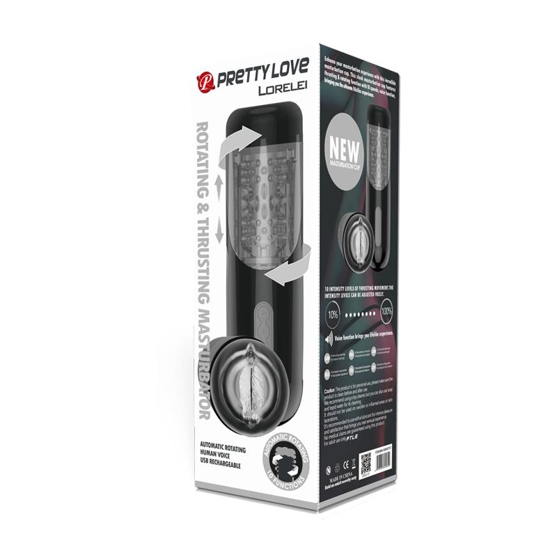 PRETTY LOVE - LORELEI MULTIFUNCTION RECHARGEABLE MASTURBATOR