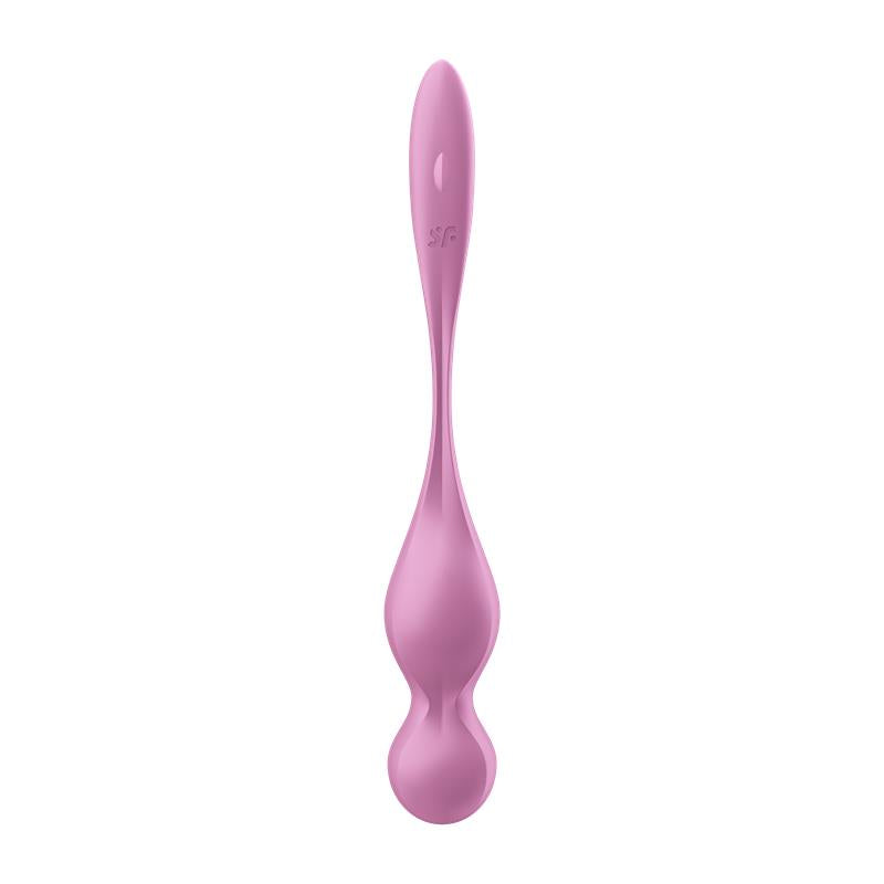SATISFYER - LOVE BIRDS 1 KEGEL BALLS WITH APP PINK