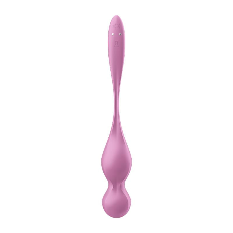 SATISFYER - LOVE BIRDS 1 KEGEL BALLS WITH APP PINK