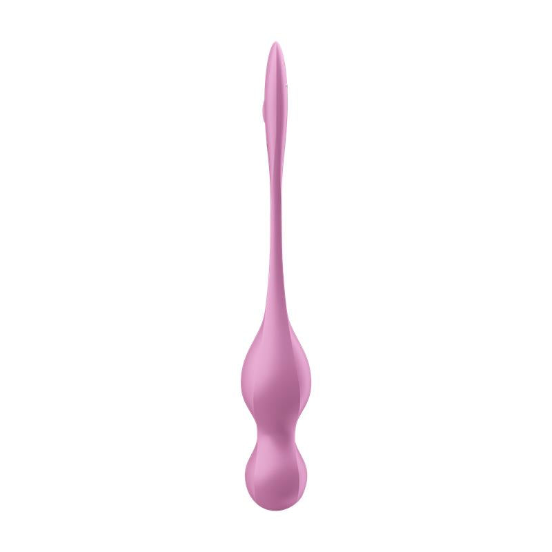 SATISFYER - LOVE BIRDS 1 KEGEL BALLS WITH APP PINK