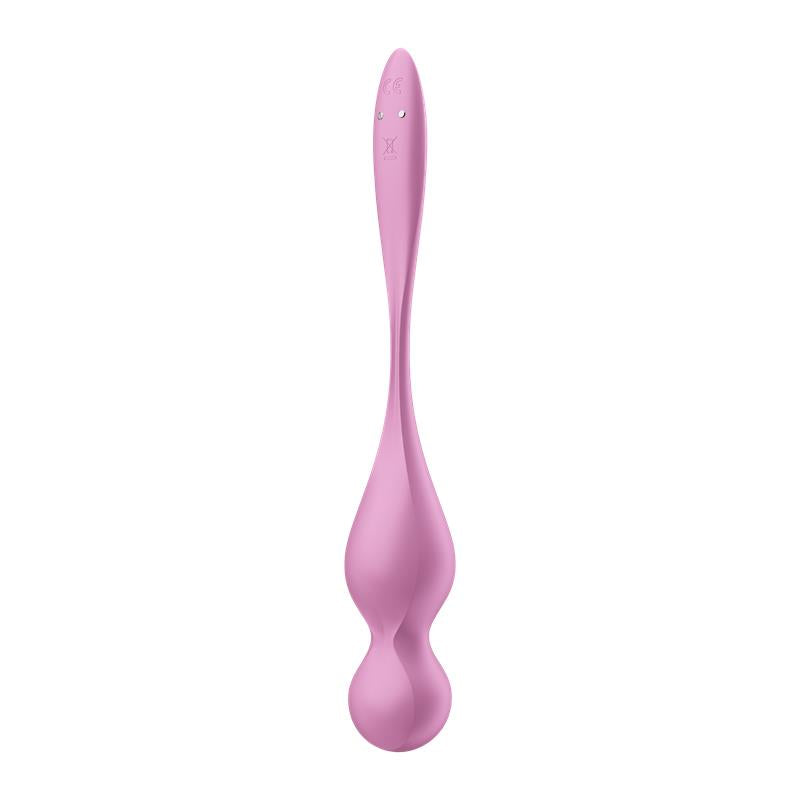 SATISFYER - LOVE BIRDS 1 KEGEL BALLS WITH APP PINK