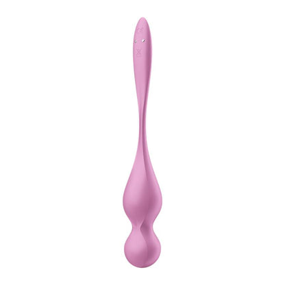 SATISFYER - LOVE BIRDS 1 KEGEL BALLS WITH APP PINK