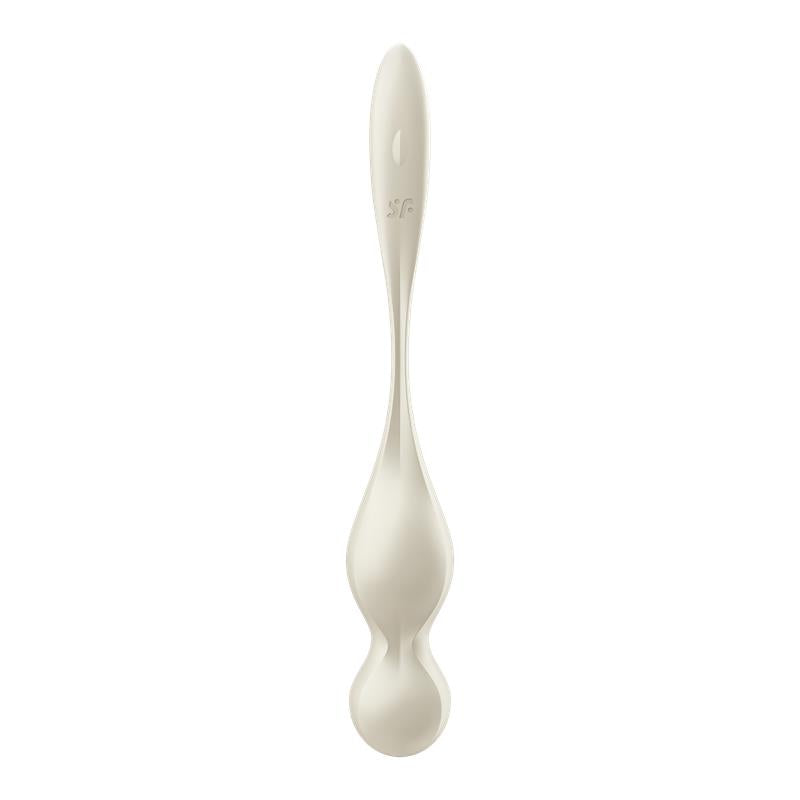 SATISFYER - LOVE BIRDS 1 KEGEL BALLS WITH APP WHITE