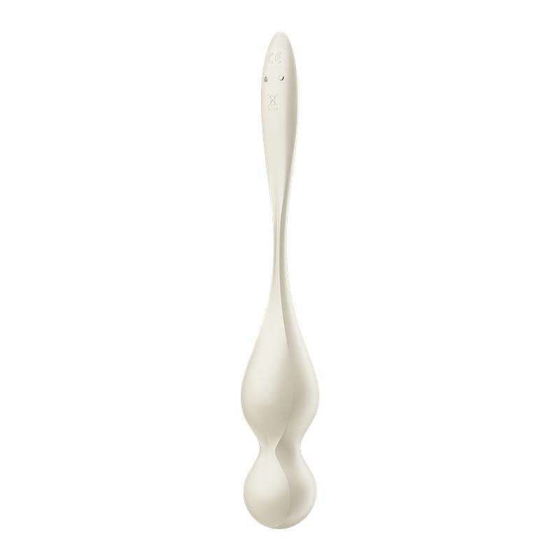 SATISFYER - LOVE BIRDS 1 BOULES DE GEISHA AVEC APPLICATION BLANC