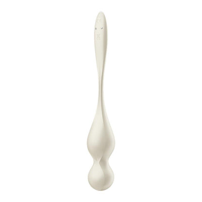 SATISFYER - LOVE BIRDS 1 BOULES DE GEISHA AVEC APPLICATION BLANC