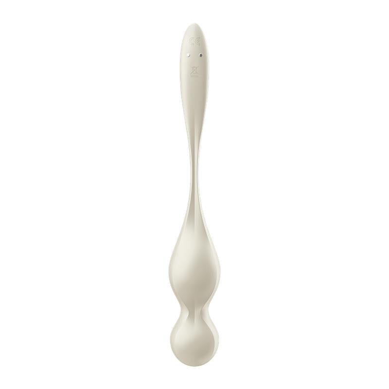 SATISFYER - LOVE BIRDS 1 KEGEL BALLS WITH APP WHITE