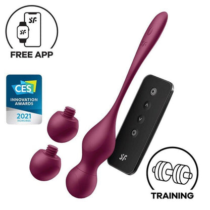 SATISFYER - LOVE BIRDS VARY CONNECT APP WINE RED