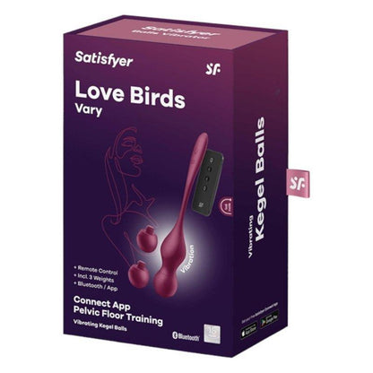 SATISFYER - LOVE BIRDS VARY CONNECT APP WINE RED