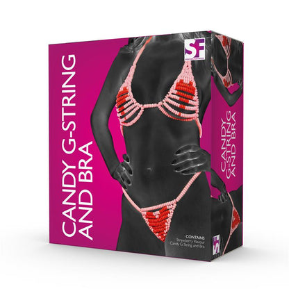SPENCER & FLEETWOOD - LOVERS CANDY G-STRING AND BRA SET