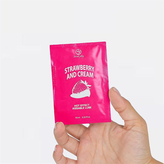 SECRET PLAY - LUBRICANT STRAWBERRY AND CREAM 10 ML