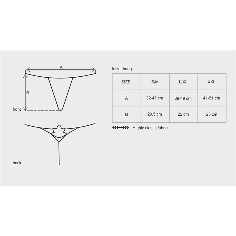 OBSESSIVE - LUIZA THONG BLACK