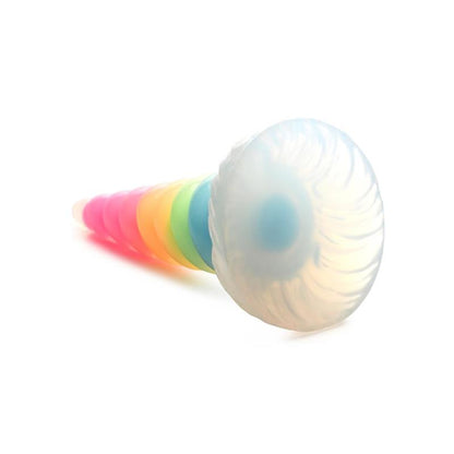 CREATURE COCKS - LUMINESCENT RAINBOW DILDO GLOW-IN-THE-DARK