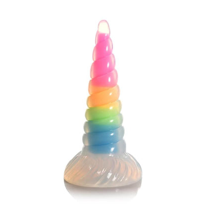 CREATURE COCKS - LUMINESCENT RAINBOW DILDO GLOW-IN-THE-DARK