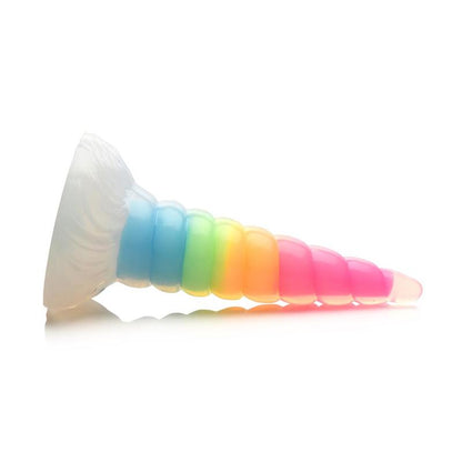 CREATURE COCKS - LUMINESCENT RAINBOW DILDO GLOW-IN-THE-DARK