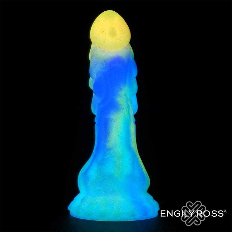 DILDOX BY ENGILY ROSS - LUMINISCENT DRAGON SHAPED DILDO 18 CM