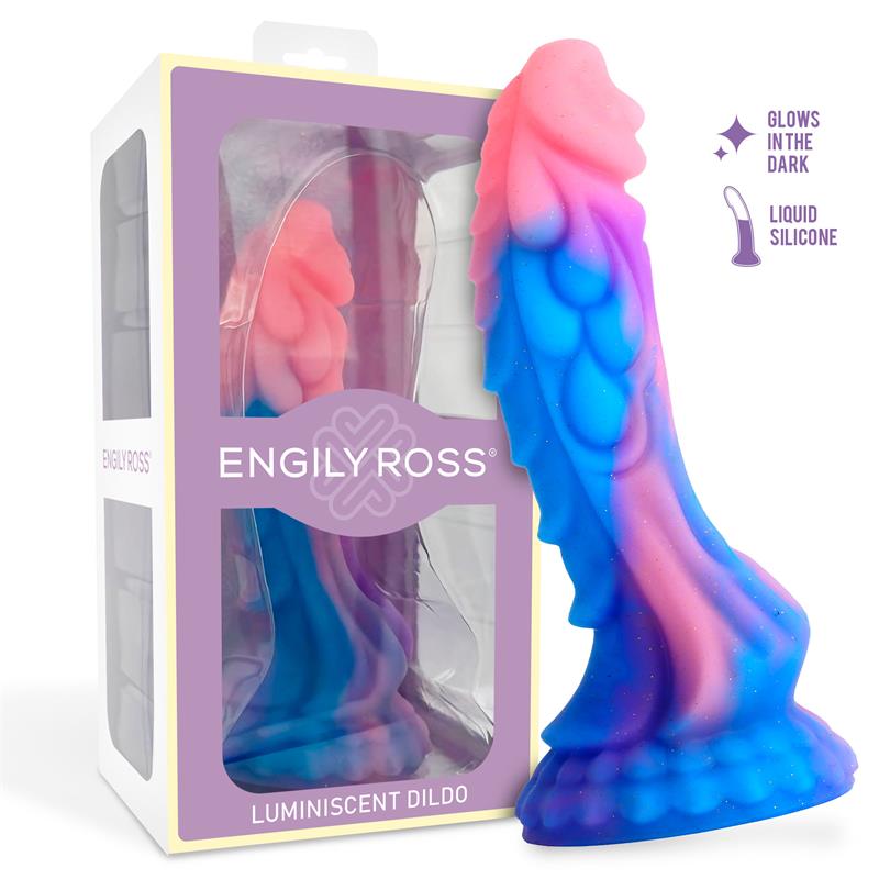 DILDOX BY ENGILY ROSS - LUMINISCENT DRAGON SHAPED DILDO 18 CM